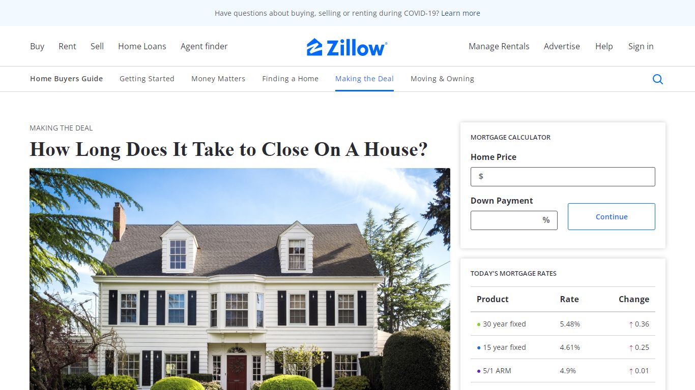 How Long Does It Take to Close on a House? | Zillow